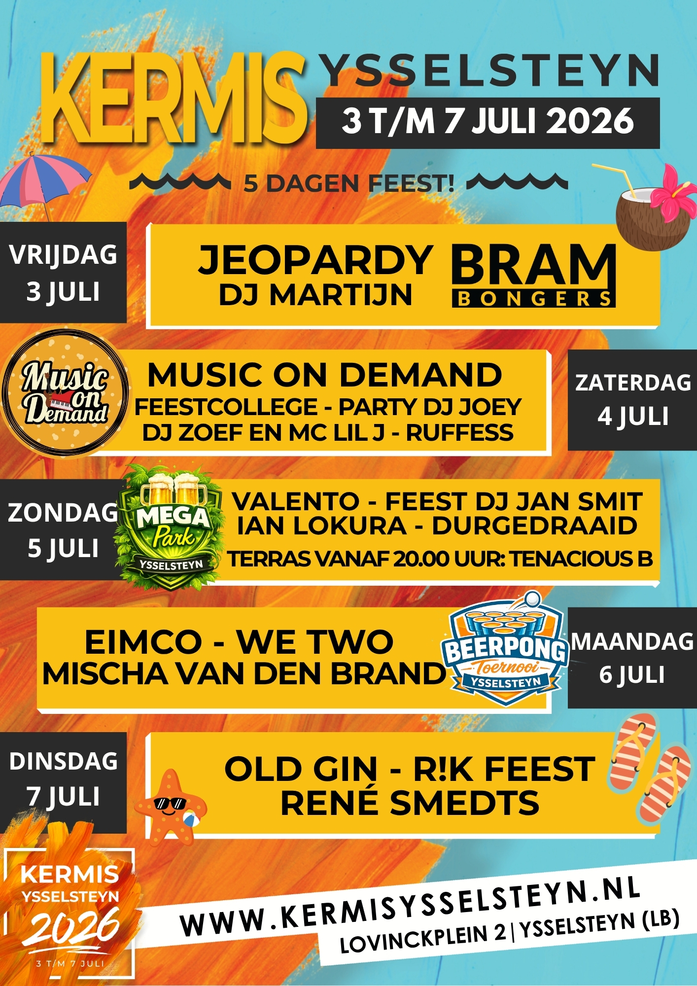 Programma Kermis Ysselsteyn 2026